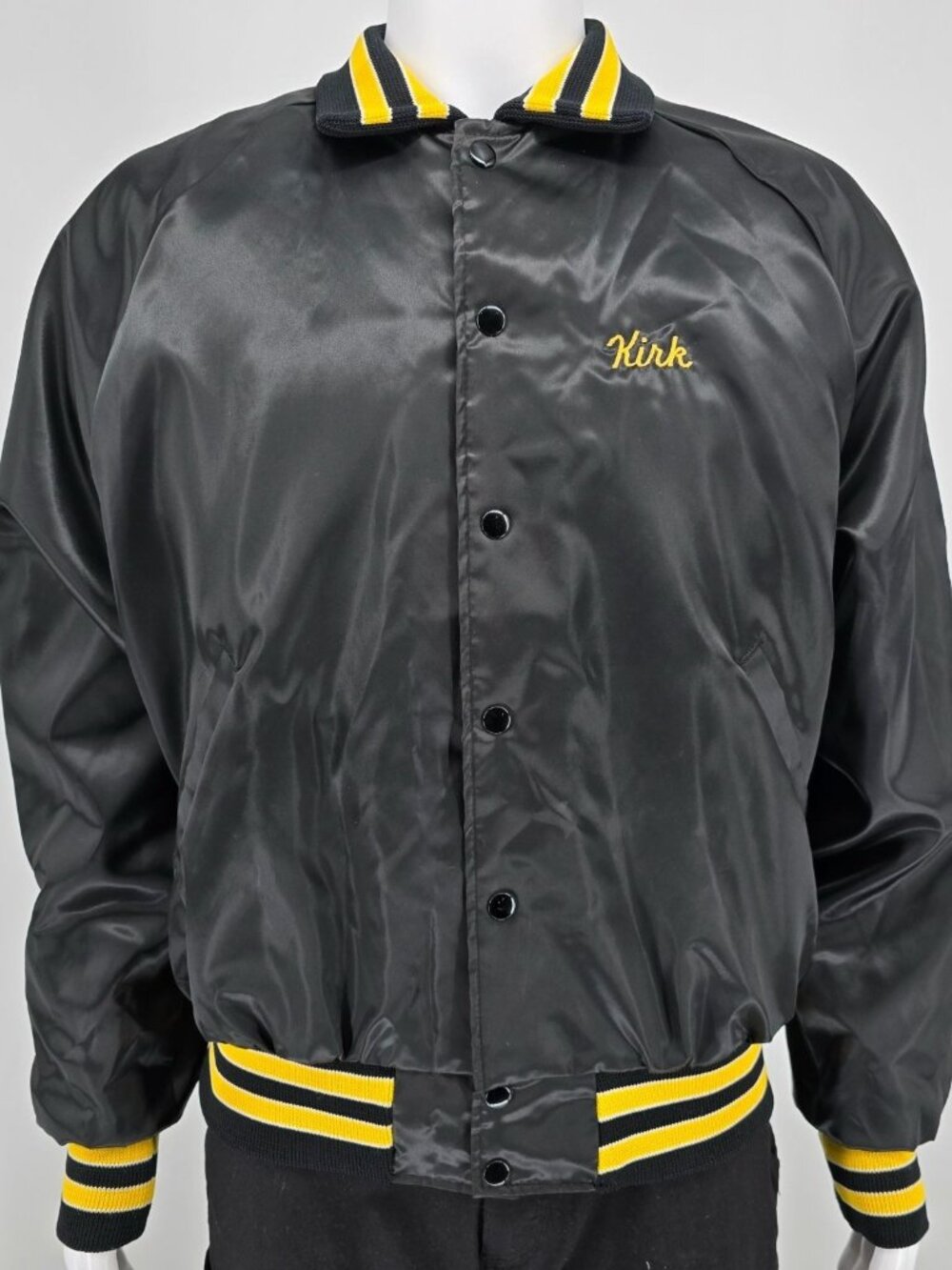 Vintage 1990s Hilton Active Apparel "Kirk" Killer Bees Soccer Nylon Jacket (L)